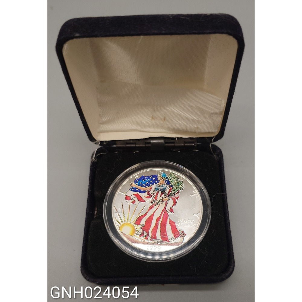 US Mint 1999 Colorized American Eagle 1oz Silver Dollar Coin [GNH024054]